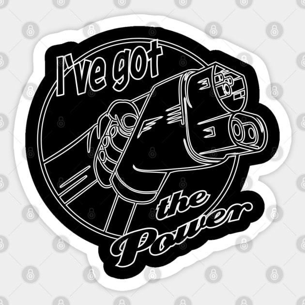 I've got the power Sticker by beangrphx